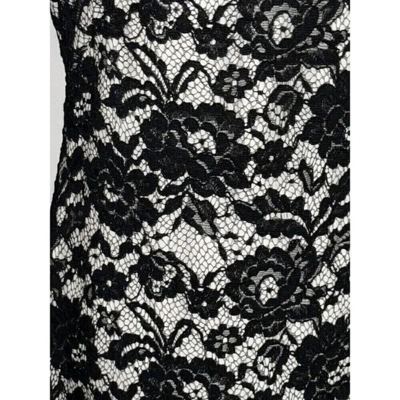 Theory Black Lace Dress Size 4 - Picture 2 of 6
